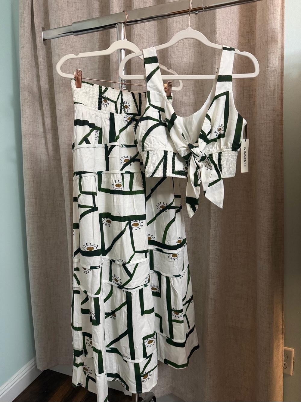 Commense White two piece linen set - Picture 2 of 4